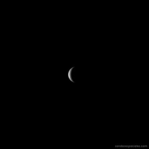 Primera imagen de Messenger del planeta Mercurio