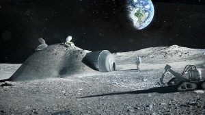 Europa quiere imprimir en arena una base lunar en 3D