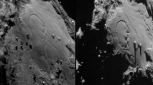 Rosetta capta los dramáticos cambios de la superficie de un cometa 