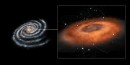Herschel halla sorprendente gas caliente en el agujero negro de nuestra galaxia